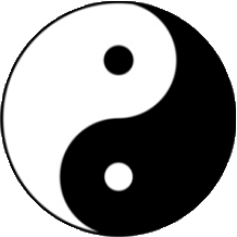 Black-and-white symbol of the Tao