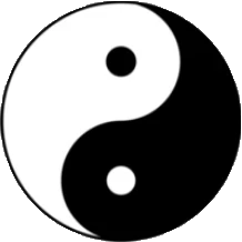 Black-and-white symbol of the Tao